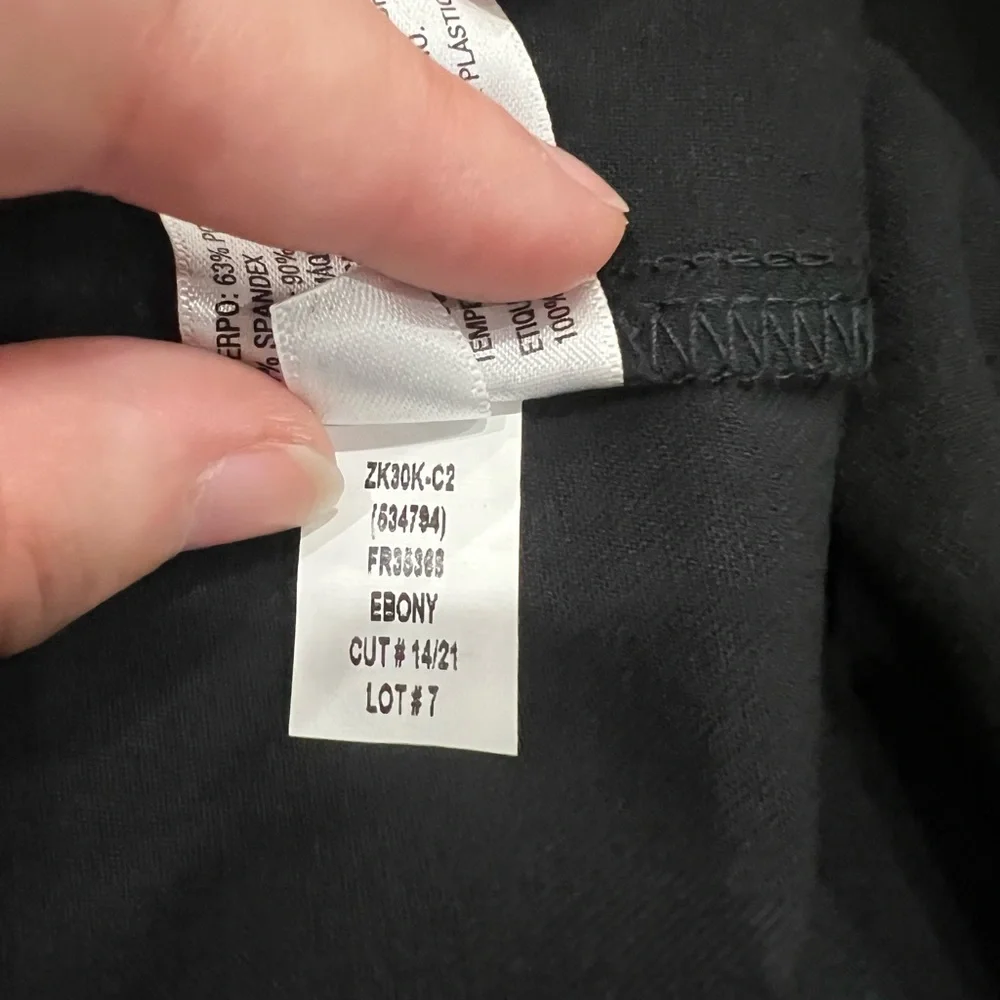 NWT Isabel Maternity Black Skinny Crossover Panel Pants Size 16